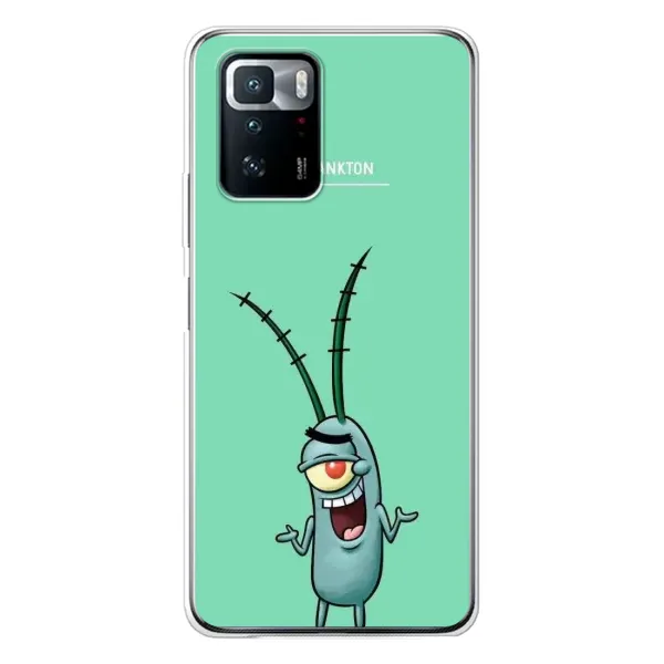 Чехол с принтом «Персонаж Планктон» для Xiaomi POCO X3 GT