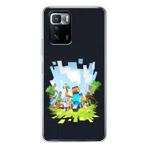 Чохол Майнкрафт на Xiaomi POCO X3 GT (AlphaPrint) Minecraft (персонажі Minecraft)