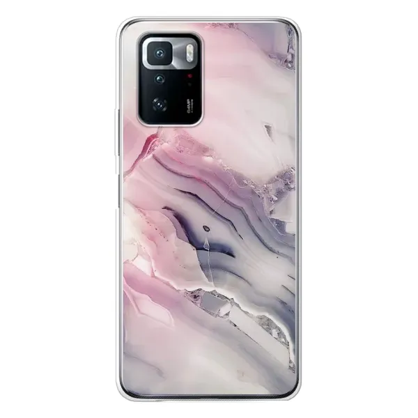 Чехол с принтом «Пурпурный Мрамор» для Xiaomi POCO X3 GT