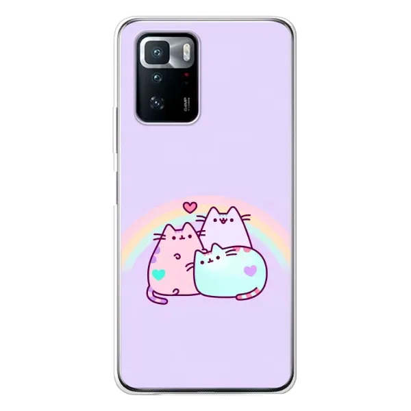 Чохол з принтом «Радужний котик» для Xiaomi POCO X3 GT Чохол з принтом «Радужний котик» для Xiaomi POCO X3 GT