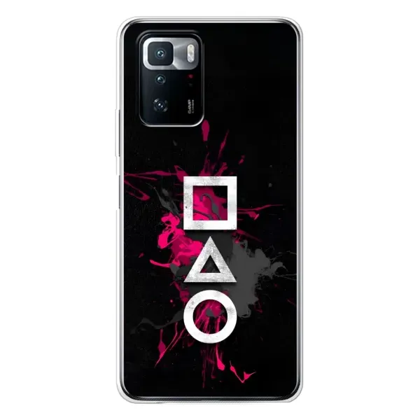 Чехол с принтом «Символы Игра кальмара» для Xiaomi POCO X3 GT