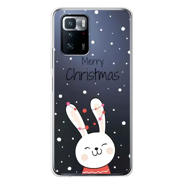 Чехол с принтом «Рождественский заяц» для Xiaomi POCO X3 GT