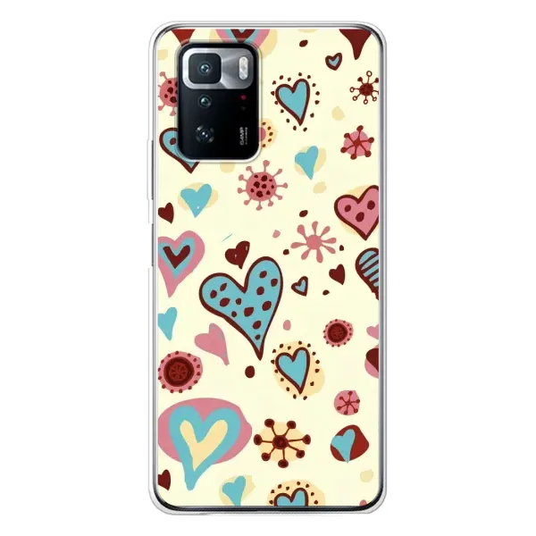 Чохол з принтом «Сердечки» для Xiaomi POCO X3 GT Чохол з принтом «Сердечки» для Xiaomi POCO X3 GT