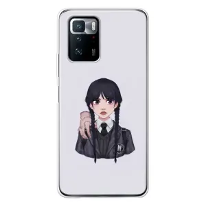 Чехлы Венсдей на Xiaomi POCO X3 GT Уэнсдей (AlphaPrint) (Уэнздей и Вещь)