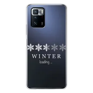 Зимні Чохли для Сяомі POKO X3 GT - прозорий фон (Winter loading)