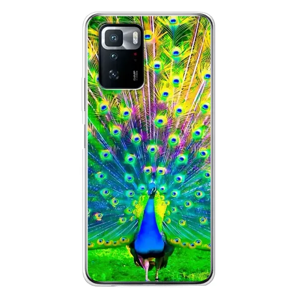 Чехол с принтом «Яркий Павлин» для Xiaomi POCO X3 GT