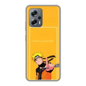 Анимешный чехол для Xiaomi POCO X4 GT (Аниме Наруто)