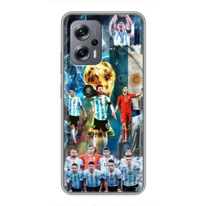 Чехлы Месси для Xiaomi POCO X4 GT (AlphaPrint) (Аргентина Месси)