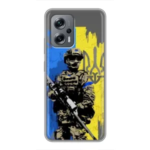 Чехлы с картинкой ЗСУ для Xiaomi POCO X4 GT (AlphaPrint) (АРТ солдат)