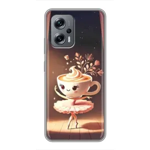 Чехол с мемом Тралалело тралала на Xiaomi POCO X4 GT (Балерина капучина)