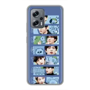 Чехлы BTS для Xiaomi POCO X4 GT (AlphaPrint) (Bangtan)