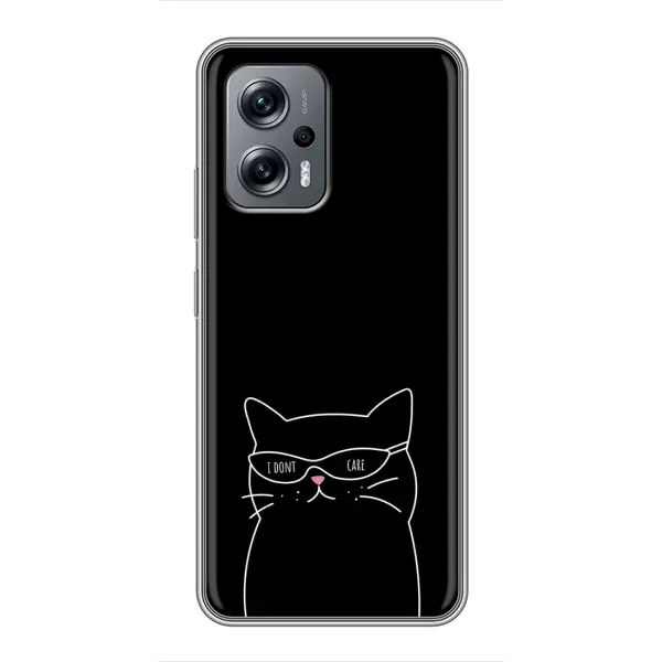 Чохол з принтом «Байдужий кіт» для Xiaomi POCO X4 GT Чохол з принтом «Байдужий кіт» для Xiaomi POCO X4 GT