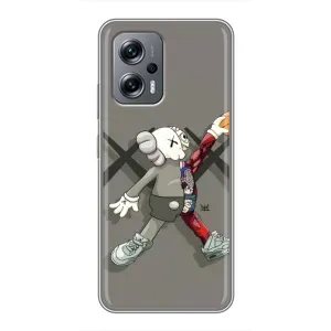 Чехлы для Xiaomi POCO X4 GT - Bearbrick Louis Vuitton (PREMIUMPrint) (Беарбрик Джордан)