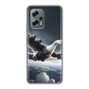 Чехол с мемом Тралалело тралала на Xiaomi POCO X4 GT (Бомбардини гусини)