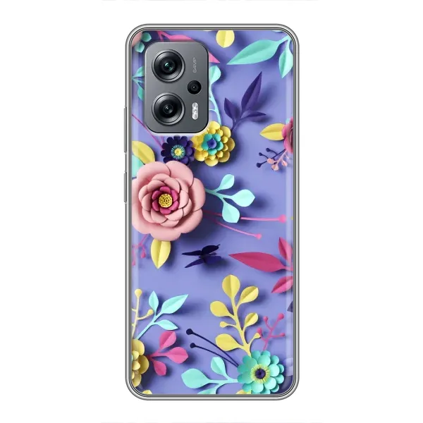 Чехол с принтом «Цветочный дизайн» для Xiaomi POCO X4 GT