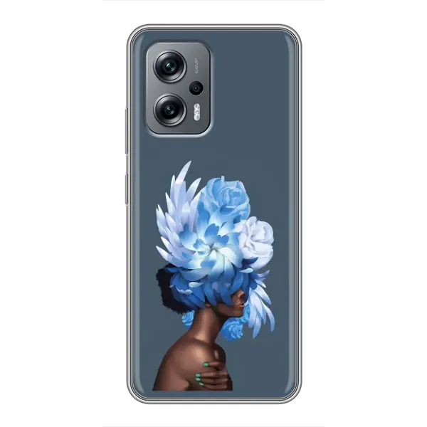 Чехол с принтом «Цветы на голове» для Xiaomi POCO X4 GT Чехол с принтом «Цветы на голове» для Xiaomi POCO X4 GT