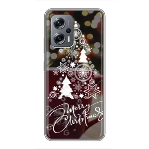 Рождественские Чехлы для Xiaomi POCO X4 GT (VPrint) (Елочка узорная)