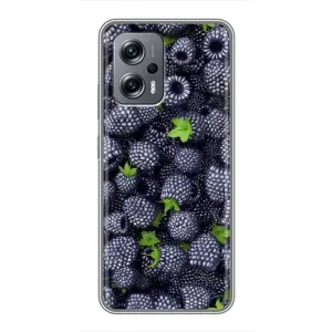 Чехлы с Фруктами для Xiaomi POCO X4 GT (VPrint) (Ежевика)