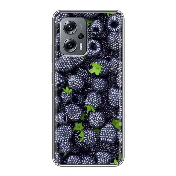 Чохол з принтом «Ожина» для Xiaomi POCO X4 GT