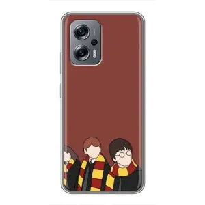 Чехлы с Гарри Поттером для Xiaomi POCO X4 GT (AlphaPrint) (Гарри с друзьями)