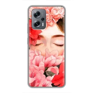 Чехлы (ART) Цветы на Xiaomi POCO X4 GT (VPrint) (Очі в квітах)