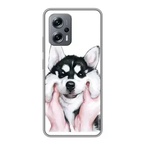 Чохол з Хаскі Xiaomi POCO X4 GT - (AlphaPrint) (Хаскі улибака)