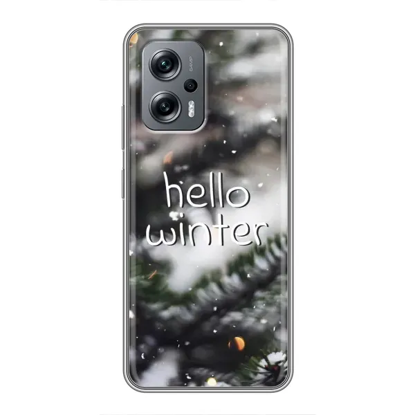Чохол з принтом «Hello winter» для Xiaomi POCO X4 GT Чохол з принтом «Hello winter» для Xiaomi POCO X4 GT
