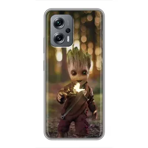 Чохол МАРВЕЛ для Сяомі ПОКО ІКС4 ДЖТ (AlphaPrint) (I am Groot)
