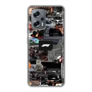 Чехол Формула1 на Xiaomi POCO X4 GT (Гоночный коллаж Ф1)