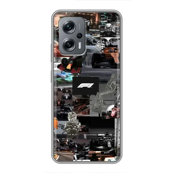 Чохол з принтом «Гоночний колаж Ф1» для Xiaomi POCO X4 GT
