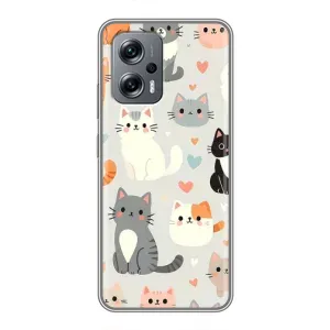 Чохол з малюнком кіт на Xiaomi POCO X4 GT (Колаж котів)