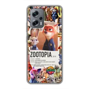 Чехол Зоотрополіс на Xiaomi POCO X4 GT (Постер Зверополис)
