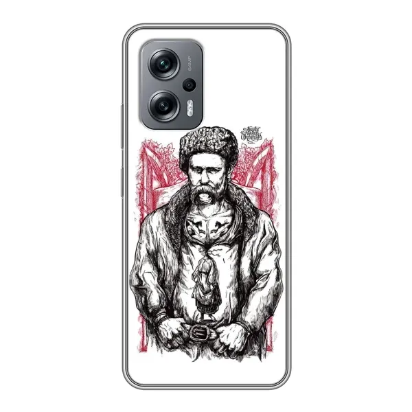 Чехол с принтом «Козак Шевченко» для Xiaomi POCO X4 GT Чехол с принтом «Козак Шевченко» для Xiaomi POCO X4 GT