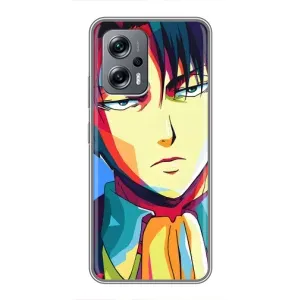 Чохли Персонажі Аніме Наруто для Xiaomi POCO X4 GT (AlphaPrint) (Леві Аккерман)