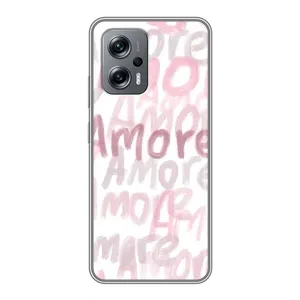 Чохол з розовим принтом для Xiaomi POCO X4 GT (Аморе любов)