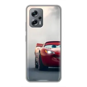 Силиконовый чехол Маквин для Xiaomi POCO X4 GT (Скоростной Маквин)