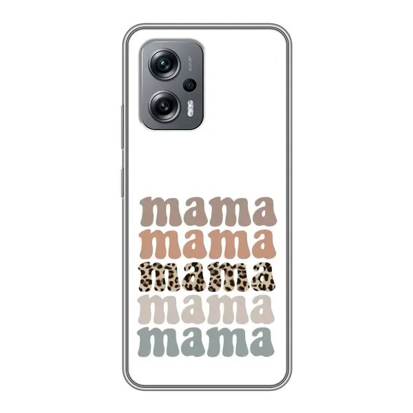 Чехол с принтом «Текстовый коллаж мама» для Xiaomi POCO X4 GT