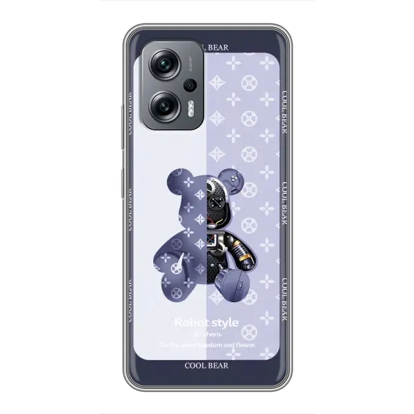 Чохол з принтом «Медведик LV» для Xiaomi POCO X4 GT