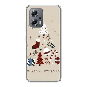 Рождественские Чехлы для Xiaomi POCO X4 GT (VPrint) (Merry Christmas)