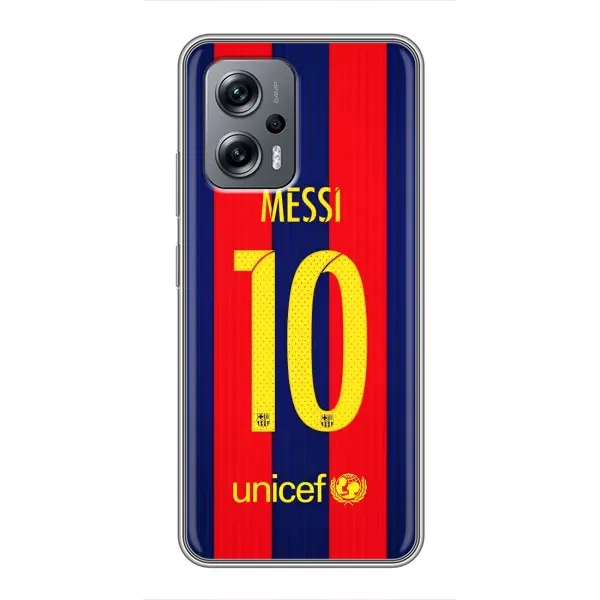 Чехол с принтом «Messi Barca 10» для Xiaomi POCO X4 GT Чехол с принтом «Messi Barca 10» для Xiaomi POCO X4 GT