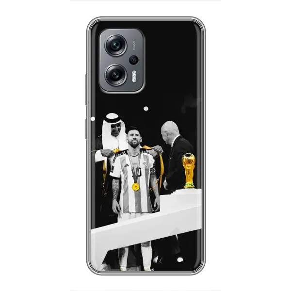 Чехол с принтом «Месси в накидке» для Xiaomi POCO X4 GT Чехол с принтом «Месси в накидке» для Xiaomi POCO X4 GT