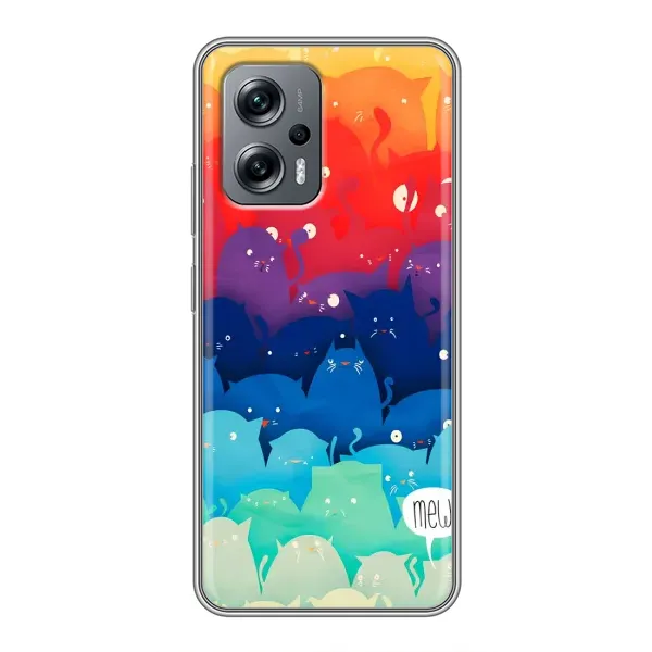 Чехол с принтом «Mew» для Xiaomi POCO X4 GT Чехол с принтом «Mew» для Xiaomi POCO X4 GT