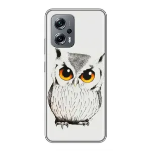 Чехол с птицами на Xiaomi POCO X4 GT (VPrint) (Милая Сова)