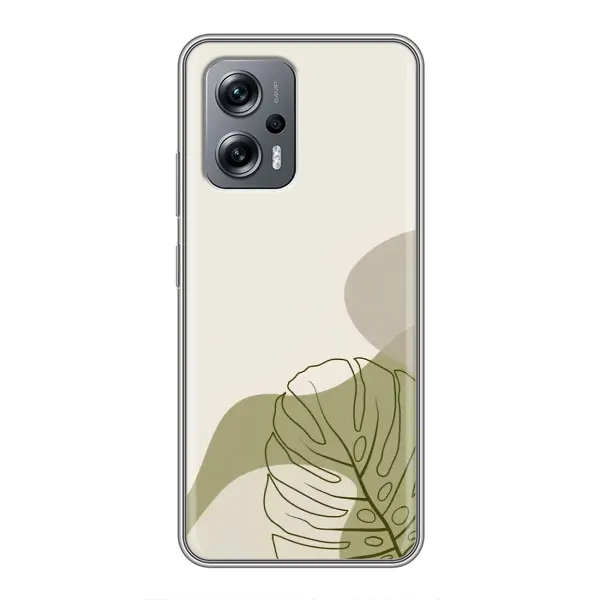Чохол з принтом «Зелена монстера дизайн» для Xiaomi POCO X4 GT Чохол з принтом «Зелена монстера дизайн» для Xiaomi POCO X4 GT