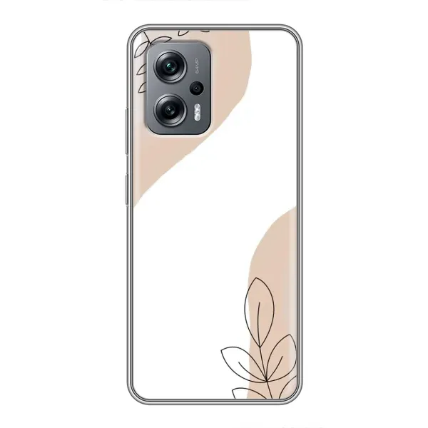 Чохол з принтом «Нюдова гілочка абстракція» для Xiaomi POCO X4 GT Чохол з принтом «Нюдова гілочка абстракція» для Xiaomi POCO X4 GT