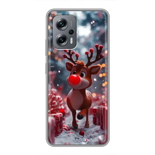 Чохол з принтом «Олень серед подарунків» для Xiaomi POCO X4 GT Чохол з принтом «Олень серед подарунків» для Xiaomi POCO X4 GT