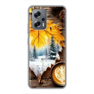 Чохол з принтом «Осінньо-зимова кава» для Xiaomi POCO X4 GT