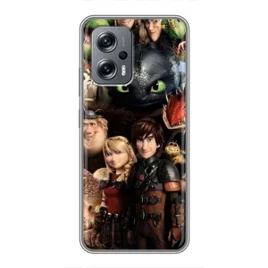 Чехол как приручить дракона на Xiaomi POCO X4 GT (Персонажи дракона)