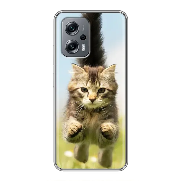 Чехол с принтом «Прыжок кота» для Xiaomi POCO X4 GT Чехол с принтом «Прыжок кота» для Xiaomi POCO X4 GT