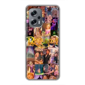 Чехол Рапунцель для Xiaomi POCO X4 GT (Коллаж Рапунцель)